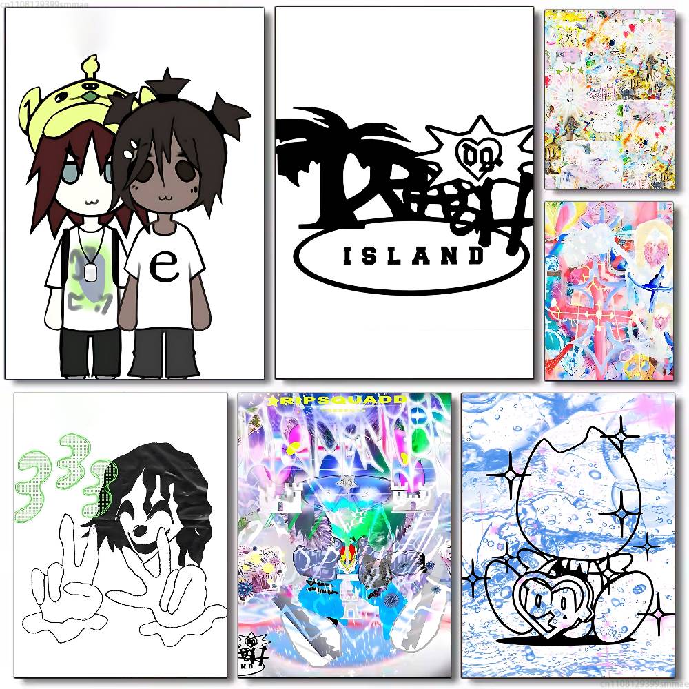 Drawknife Blade - Bladee D-Drain Gang 333 Kunstenaars Canvas