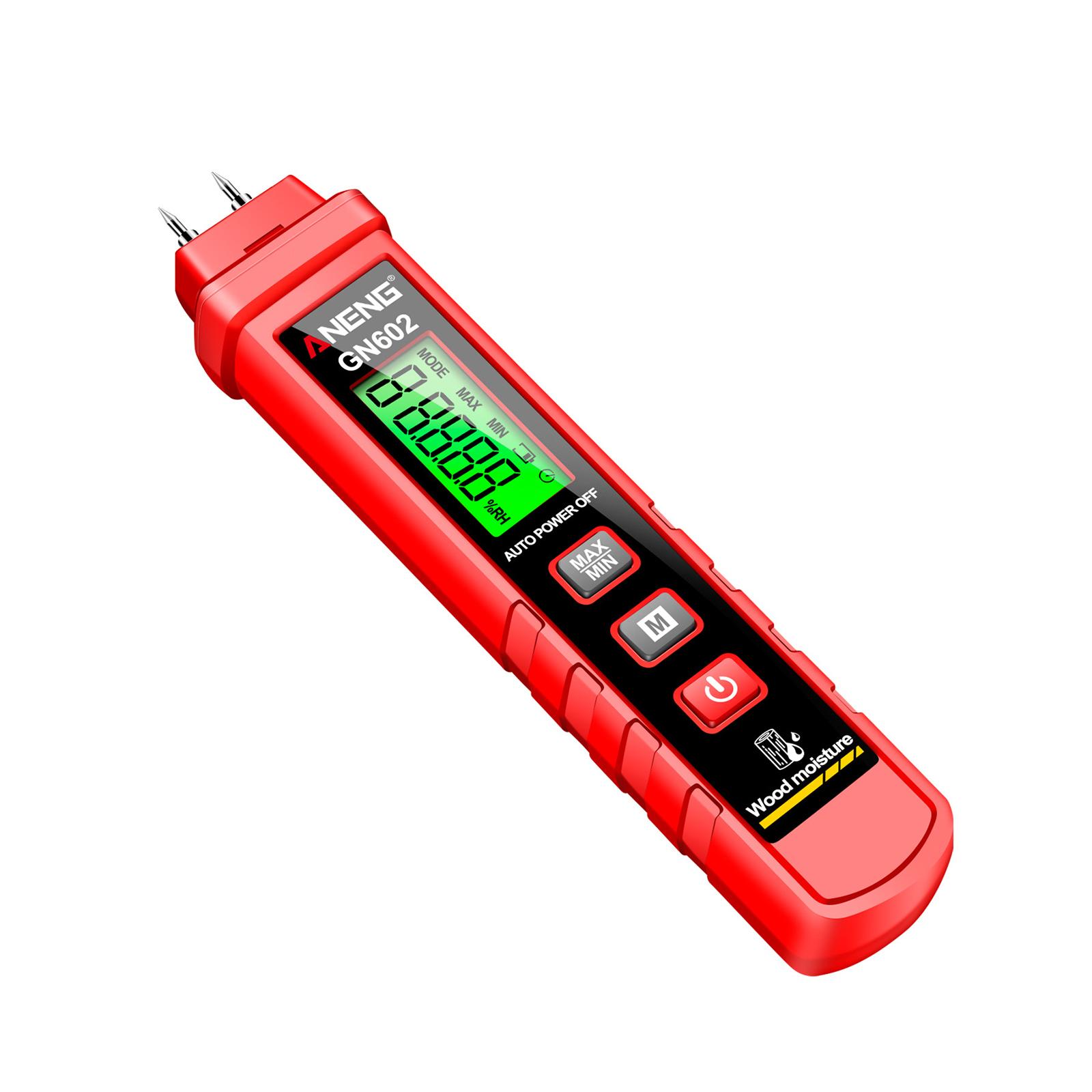 Woodworking Wallpaper - Houtvochtmeter, vochttester voor bouwmaterialen, digitale LCD-vochtigheidstester,