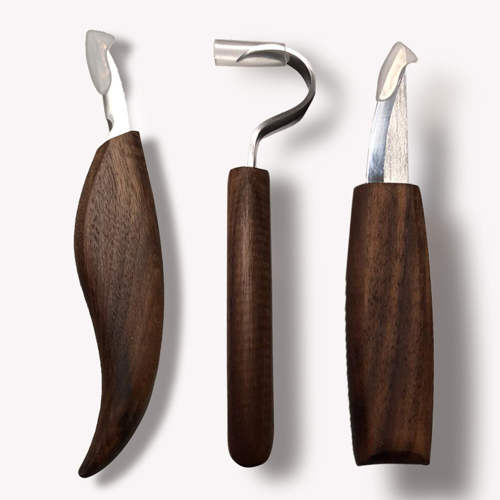 Wood Chisel Set - 5-delige snijmesset met roestvrijstalen messen en
