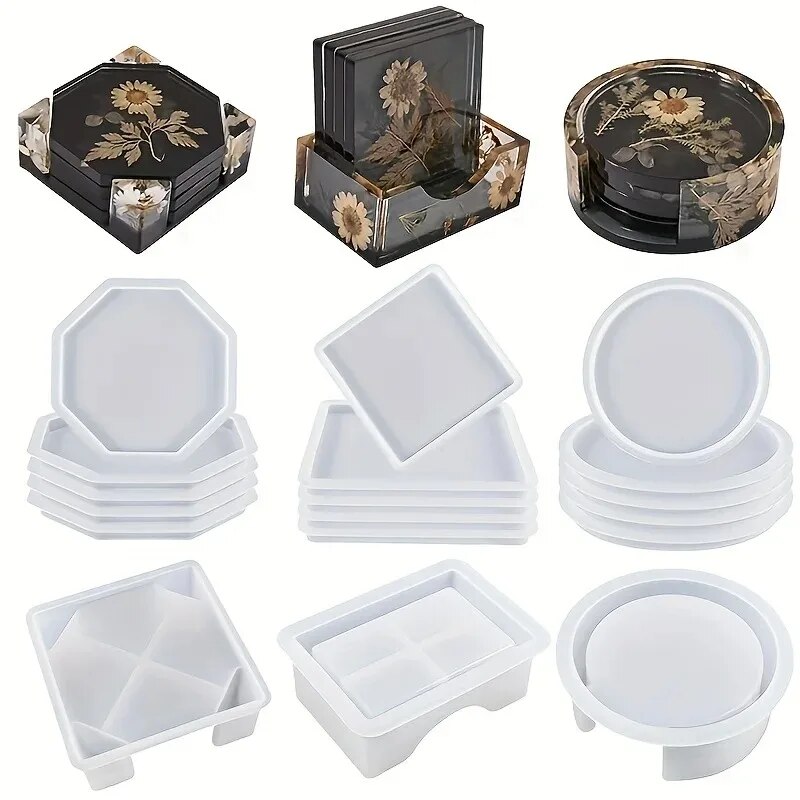 Coaster hars mallen set inclus - Woodworking Resin recensie en prijs